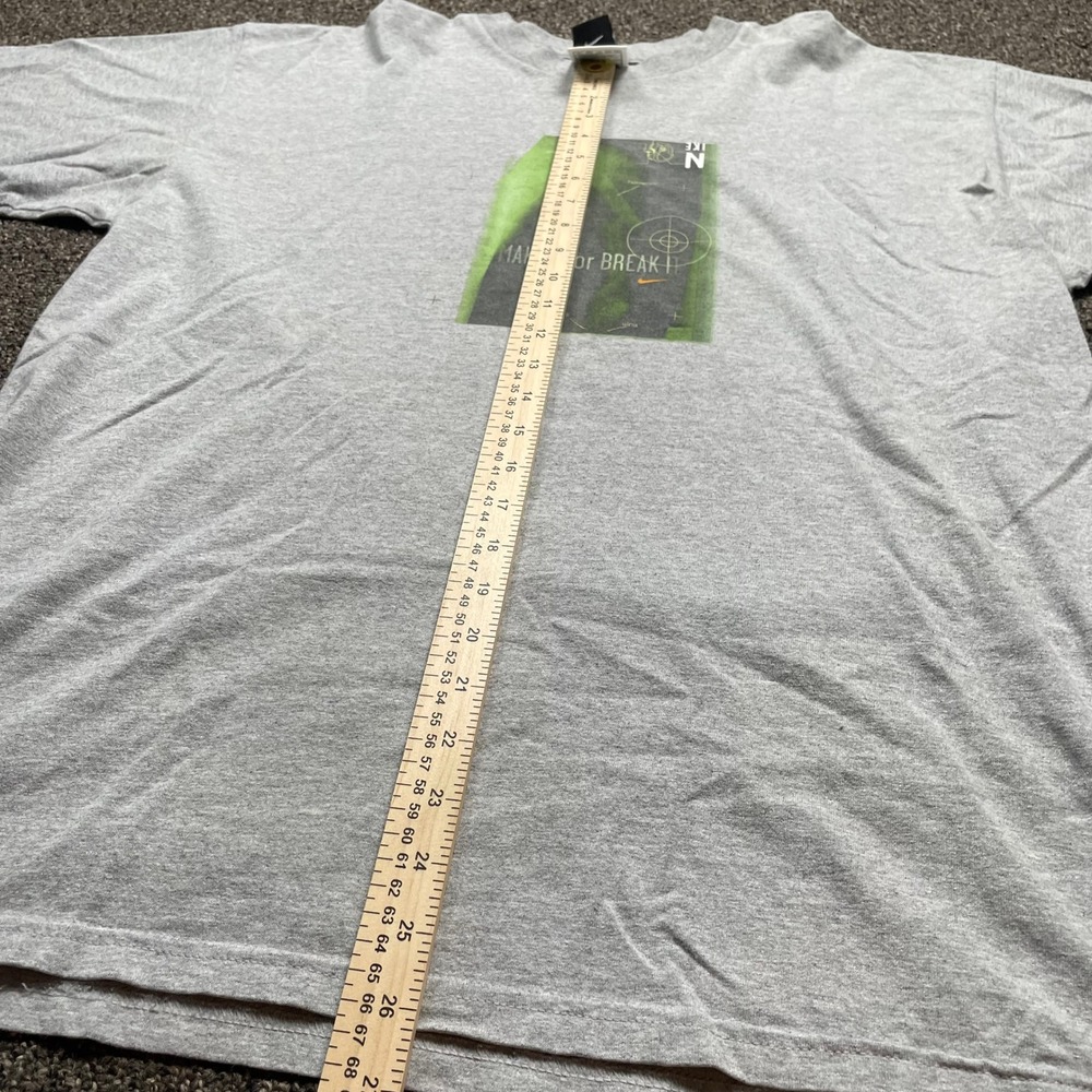 Vintage Nike Team T-Shirt Mens Large Gray Make It or Break It Graphic Tee 2000s - Picture 4 of 8